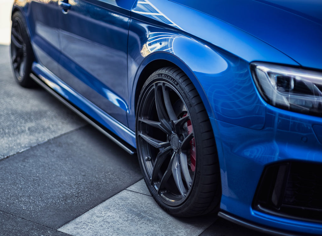 Buy Audi RS3 Sedan FL Side Extensions V2 (Pair) | Horsch Carbon